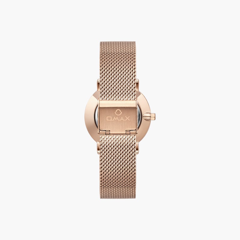 OMAX Analog Watch with Mesh Strap for Women - Image 2